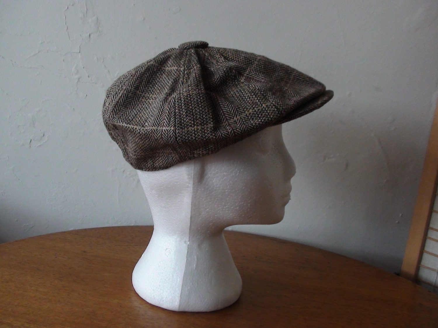 BROWN 1920S BAKER BOY GATSBY STYLE CAP | Chaos Bazaar Vintage