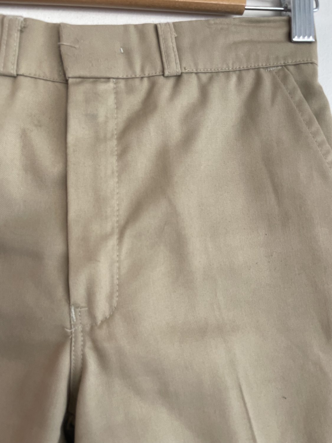 VINTAGE 70's TAUPE HIGH-WAISTED SHORTS | Chaos Bazaar Vintage