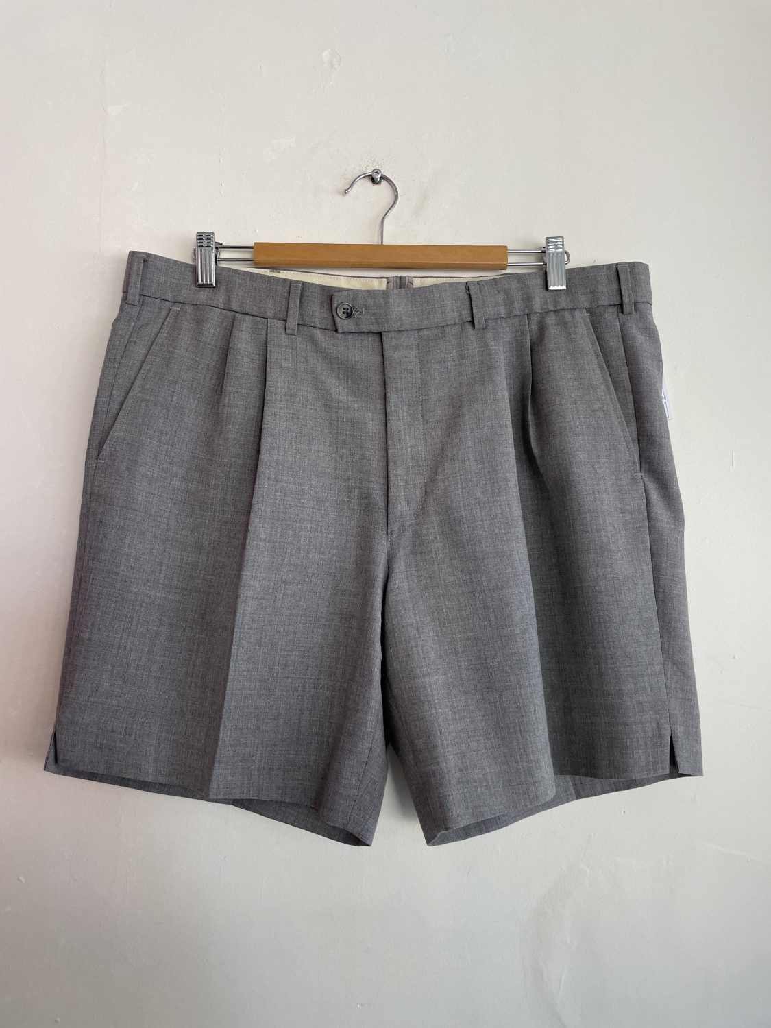 GREY 'FLETCHER JONES' 70'S MEN'S SHORTS | Chaos Bazaar Vintage