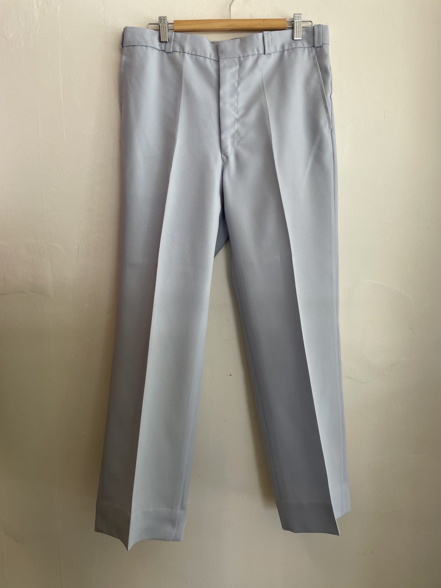 '70s 'GEZA' LIGHT BLUE MENS SAFARI SUIT 2PC 36 INCH PANTS | Chaos ...