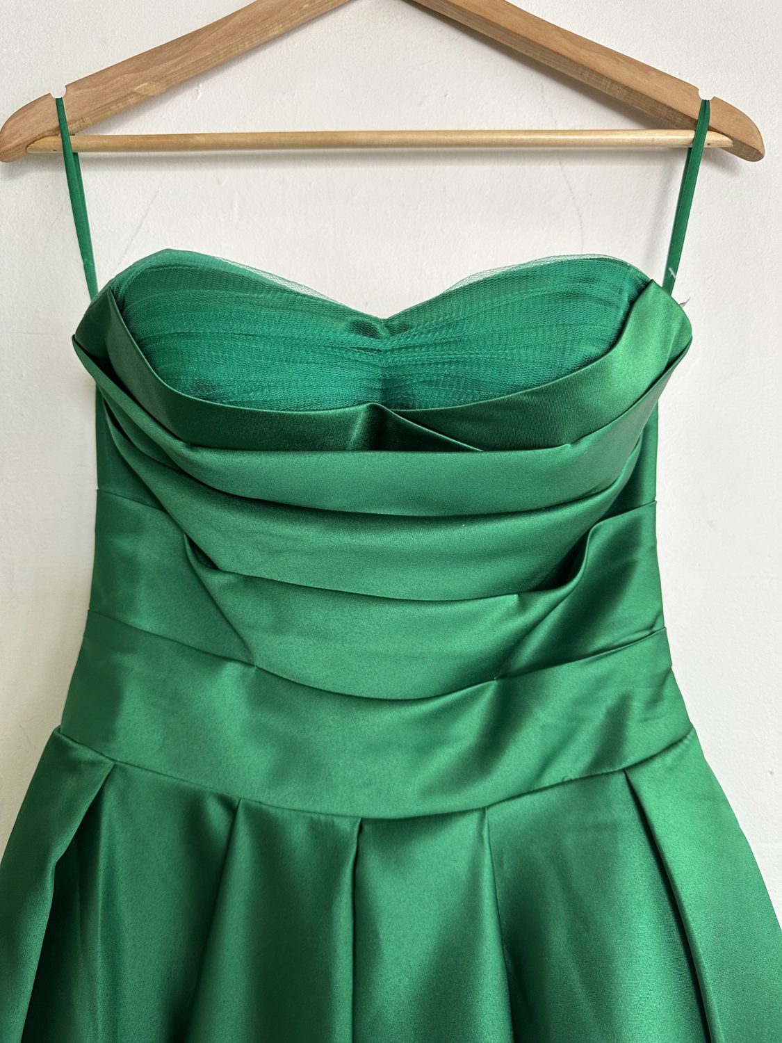 STUNNING 50's INSPIRED GREEN STRAPLESS DRESS | Chaos Bazaar Vintage