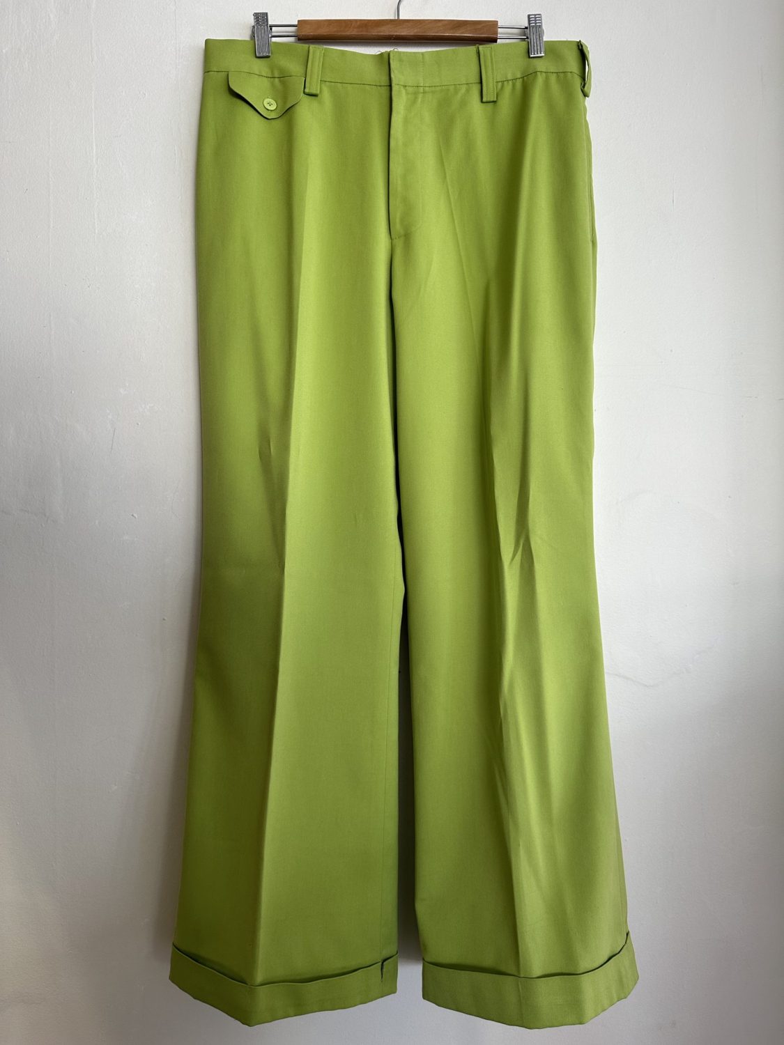 LIME GREEN TAILOR MADE 70S INSPIRED 2PC MENS SUIT | Chaos Bazaar Vintage